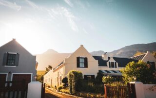 Exterior of a Neighborhood with Sunlight Shining