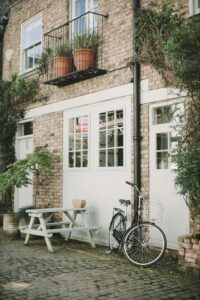 Bike Outside of a Garage